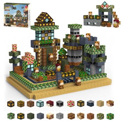 100PCS Magnetic Blocks,Magnetic Building Blocks,Magnet Cubes for Kids Toys,Sensory STEM Building Toys for 3-5 4-6 5-7 6-8 Year Old,Travel Outdoor Kids Games Boys Girls Birthday Gifts (0.8-inch blocks)
