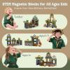 100PCS Magnetic Blocks,Magnetic Building Blocks,Magnet Cubes for Kids Toys,Sensory STEM Building Toys for 3-5 4-6 5-7 6-8 Year Old,Travel Outdoor Kids Games Boys Girls Birthday Gifts (0.8-inch blocks) view 4