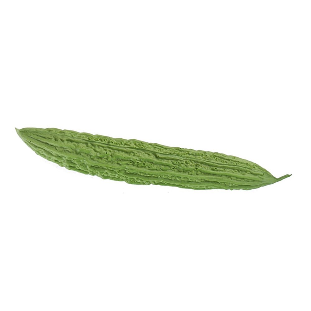 Cabilock Lifelike Simulation Bitter Gourd Fake Plant for Decor Gourd Ornament Artificial Vegetable Model
