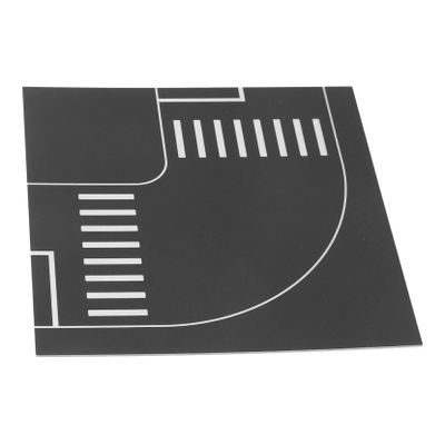 Yardwe DIY Traffic Sign for Educational Simulation Road Sign for Interactive Learning and Scene Landscaping Curved Road
