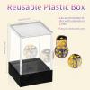 36 Pieces 12mm 6 Sided Mini Dice Set,Two Colours D6 Game Dice Set,6 Sided Standard Game Dice for Board Games Dice Games Classroom Teaching Dices Game,with Portable Gaming Box(Gold & Black) view 4