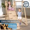 4 in 1 Wooden Jungle Gym Features Climbing Toys for Kids & Toddlers, Slide and Swing Set. Ideal Small Playground Set for Backyards, with Toddler Kids Climber view 2
