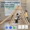4 in 1 Wooden Jungle Gym Features Climbing Toys for Kids & Toddlers, Slide and Swing Set. Ideal Small Playground Set for Backyards, with Toddler Kids Climber view 4