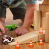 Gatuida 14pcs Mini Traffic Cones, Tiny Simulation Road Parking Signs, Orange Plastic Roadblock Toy for Kids Construction Theme Party Favors view 3
