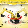 kolegend Remote Control Excavator Toy 16 Inch, 11 Channel RC Construction Vehicles Hydraulic Haulers Digger Toys Gift for 6+ Years Old Kids Boys view 3