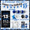 13th Birthday Decorations for Boys Girls, Happy 13th Birthday Decorations Boy Inclued Official Teenager Backdrop Banner 13 year old boy birthday decorations view 2