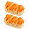 BESPORTBLE 2pcs Simulation Bread Squeeze Toys Realistic PU Danish Bread Stress Relief Toys for Home Decor and Photography Props view 1