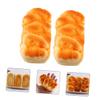 BESPORTBLE 2pcs Simulation Bread Squeeze Toys Realistic PU Danish Bread Stress Relief Toys for Home Decor and Photography Props view 4