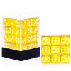 36 Pieces 12mm 6 Sided Mini Dice Set,Translucent Colors D6 Game Dice Set,6 Sided Standard Game Dice for Board Games Dice Games Classroom Teaching Dices Game,with Portable Gaming Box(Yellow) view 1