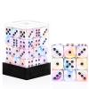 36 Pieces 12mm 6 Sided Mini Dice Set,Mixed ColoursD6 Game Dice Set,6 Sided Standard Game Dice for Board Games Dice Games Classroom Teaching Dices Game,with Portable Gaming Box(Yellow Blue Purple) view 1