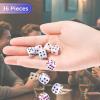 36 Pieces 12mm 6 Sided Mini Dice Set,Mixed ColoursD6 Game Dice Set,6 Sided Standard Game Dice for Board Games Dice Games Classroom Teaching Dices Game,with Portable Gaming Box(Yellow Blue Purple) view 3