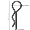 EIMSOAH 10Pcs Portable RC Car Shell Clips, Universal RShape Body Shell Body Clips Pins, RC Car Parts Shell Replacement RC Accessories for 1/5 1/6 1/8 1/10 (Black) view 3
