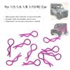 EIMSOAH 10Pcs Portable RC Car Shell Clips, Universal RShape Body Shell Body Clips Pins, RC Car Parts Shell Replacement RC Accessories for 1/5 1/6 1/8 1/10 (Purple) view 2