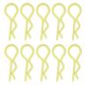 EIMSOAH 10Pcs Portable RC Car Shell Clips, Universal RShape Body Shell Body Clips Pins, RC Car Parts Shell Replacement RC Accessories for 1/5 1/6 1/8 1/10 (Yellow) view 1
