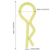 EIMSOAH 10Pcs Portable RC Car Shell Clips, Universal RShape Body Shell Body Clips Pins, RC Car Parts Shell Replacement RC Accessories for 1/5 1/6 1/8 1/10 (Yellow) view 3