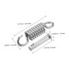 Abaodam 2sets Heavy Duty Swing Spring Hooks for Porch Swing Chain Hammock Outdoor Indoor view 2