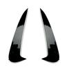 2pc Carbon Fiber Gloss Black Rear Bumper Spoiler Side Canards Stickers Compatible With Mercedes-Benz C Estate S205 C180 C200 AMG Accessories(Gloss Black) view 3