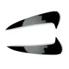 2pc Carbon Fiber Gloss Black Rear Bumper Spoiler Side Canards Stickers Compatible With Mercedes-Benz C Estate S205 C180 C200 AMG Accessories(Gloss Black) view 4