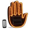 Creative Multi-Functional Yellow Hand Gesture LED Light for Car Interactive Finger Sign for Safe Driving Unique Car Accessories for Men view 1