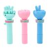 shenruifa 3Pcs Finger Guessing Game Handheld Change Guessing Rock Paper Scissors Game Entertainment Interactive Toy Green Pink Blue view 3