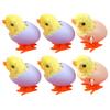 BESPORTBLE 6pcs Wind-up Chicks Toys Bulk Easter Plush Jumping Chickens Boys and Girls Educational Wind-up Chick Walking Chicken Toy view 1