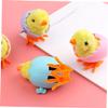 BESPORTBLE 6pcs Wind-up Chicks Toys Bulk Easter Plush Jumping Chickens Boys and Girls Educational Wind-up Chick Walking Chicken Toy view 3
