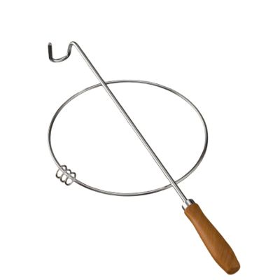 Jidanmian Fitness Rolling Hoop Toy,Wooden Handle Outdoor Spinning Ring,Stress Relief,Hoop for Teens Educational Toy Balance Training Ring Outdoor Youth Plaything(38cm,Round Ring)