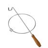 Jidanmian Fitness Rolling Hoop Toy,Wooden Handle Outdoor Spinning Ring,Stress Relief,Hoop for Teens Educational Toy Balance Training Ring Outdoor Youth Plaything(38cm,Round Ring) view 1