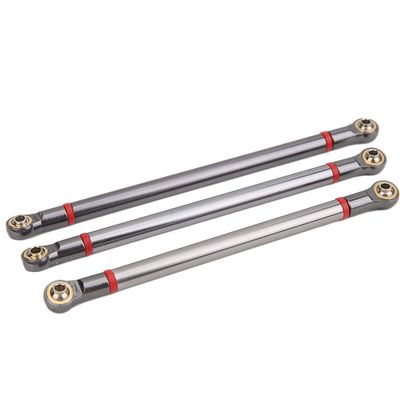 Acouto 313MM Aluminum 4-Link Rod Upgrade Set for SCX10 90046 90047 D90 /10 RC Car Accessories