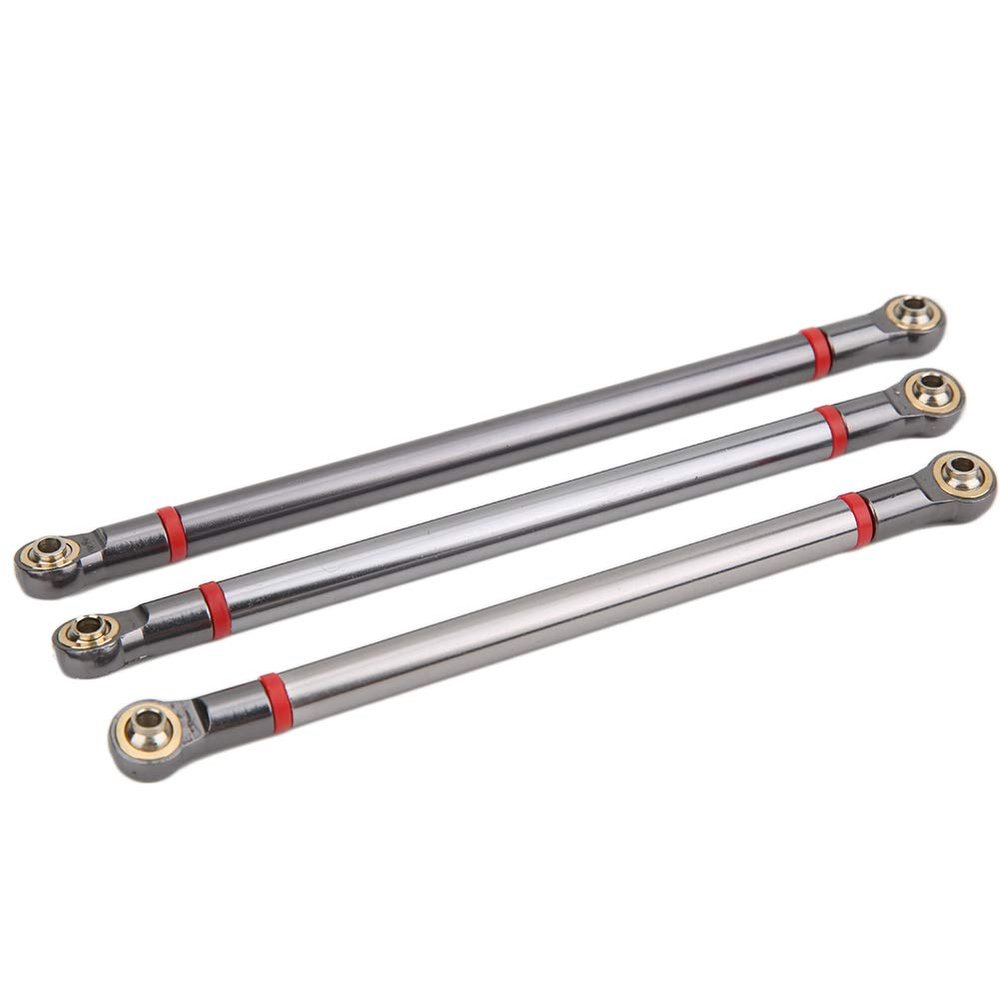 Acouto 313MM Aluminum 4-Link Rod Upgrade Set for SCX10 90046 90047 D90 /10 RC Car Accessories