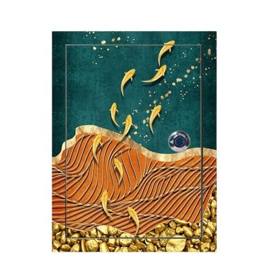 Wall art,breaker box decor,Decorative Fuse Box Covers Breaker Box Decorative Cover Sticker Self-Adhesive Electric Panel Cover Decorative Corridor Entrance Hanging Paintings(Picture color F,41 cm*42 cm