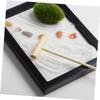 VICASKY Zen Garden Table Decoration Simulation Moss Rake Sand Table Decor for Home and Office Miniature Landscape Meditation Desk Accessories view 3