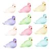 UKCOCO 12pcs Resin Bird Figurines Miniature Fairies Birds Toy Resin Mini Figurines Decorative Small Clip Ornaments view 1