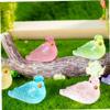 UKCOCO 12pcs Resin Bird Figurines Miniature Fairies Birds Toy Resin Mini Figurines Decorative Small Clip Ornaments view 4