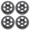 Acouto 4PCS .9 Inch RC Car Aluminum Alloy Hub Wheel Set for /10 Axial SCX10 REDCAT MST Racing Stability (Ti Color) view 1