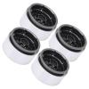 Acouto 4PCS .9 Inch RC Car Aluminum Alloy Hub Wheel Set for /10 Axial SCX10 REDCAT MST Racing Stability (Ti Color) view 3
