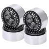 Acouto 4PCS .9 Inch RC Car Aluminum Alloy Hub Wheel Set for /10 Axial SCX10 REDCAT MST Racing Stability (Ti Color) view 4