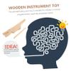 BESPORTBLE Alligator Shape Guiro Musical Instrument Wooden Toys for Boys and Girls Cognitive Plaything Educational Toys view 2