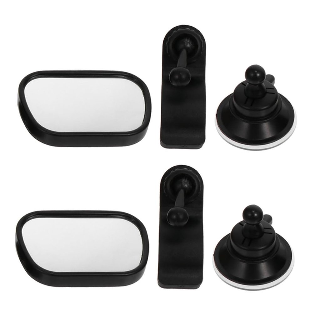 BESPORTBLE 2pcs Baby Car Mirror Set for Rear-Facing Infants Wide Angle Observation Adjustable 360 Rotation Shatterproof Design for Safe Monitoring
