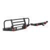 Acouto Metal Front Rear Bumper with LED Lights and Tow Hook for Axial SCX10 SCX10II 90046/10 RC Crawler Car view 2