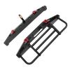 Acouto Metal Front Rear Bumper with LED Lights and Tow Hook for Axial SCX10 SCX10II 90046/10 RC Crawler Car view 3