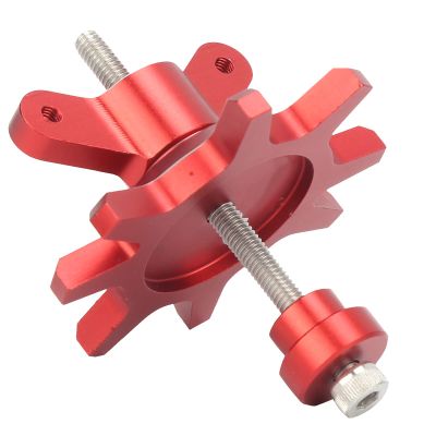 Acouto RC .9/2.2in Wheel Hub Alloy Tire Assembly Tools for /10 Remote Control Crawler Expert Use (Red)