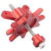 Acouto RC .9/2.2in Wheel Hub Alloy Tire Assembly Tools for /10 Remote Control Crawler Expert Use (Red) view 1