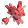 Acouto RC .9/2.2in Wheel Hub Alloy Tire Assembly Tools for /10 Remote Control Crawler Expert Use (Red) view 2