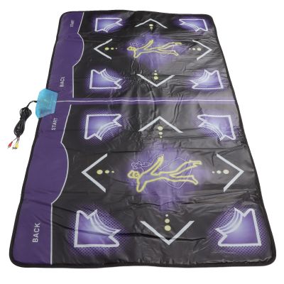 Acouto Double Dance Mat for Kids and Adults with Memory Card Port, F Exerc and Interactive Games for Family Yment (US Plug)