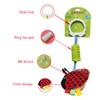 KONTONTY Ladybug Windmill Bell Car Toys Crawling Toy Pendant Hanging Rattles for Boy Girl view 2