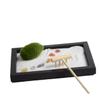 Kisangel Meditation Garden Zen Table Decoration with Simulation Moss and Rake Elegant Miniature Landscape Sand Table Decor for Home Office Desk Accessories view 1