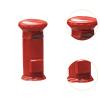 1/64 Scale Miniature Scenes Resin Figure Model Photo Prop Collection Dollhouse Accessories Painted Tiny Model Mini Figurine, Postbox Red view 3