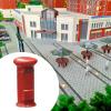 1/64 Scale Miniature Scenes Resin Figure Model Photo Prop Collection Dollhouse Accessories Painted Tiny Model Mini Figurine, Postbox Red view 4