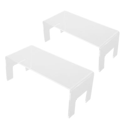 STOBAZA 2pcs Display Riser Stand: U-shaped Figurine Showcase Holder - Desktop Display Rack For Miniatures Dolls Cakes - Ideal For Home And Retail Store 17.5cmx8cmx7cm